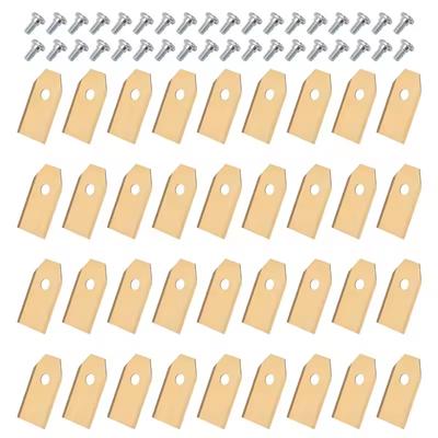 30Pcs For Segway Navimow Smart Lawnmower Replacement Blades With Screws Stainless Steel Lawn Mower Cutting Blade Kit Accessories