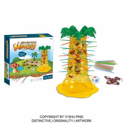 Also Tree Educational Monkey Somersault Pick-Up Sticks Game: Parent-Child Interactive Multi-Player Table Game