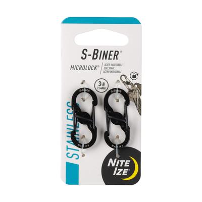NITEIZE Karabinek S-Biner MicroLock #0 2 szt. Wszystkie 3 kolory (Autoryzowany Japonia)