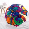 1PC Floral Mandala Automatic Folding Umbrella Automatic Open/Close, Automatic Folding, 8-Rib Durable Frame, Portable Travel Umbrella S10713