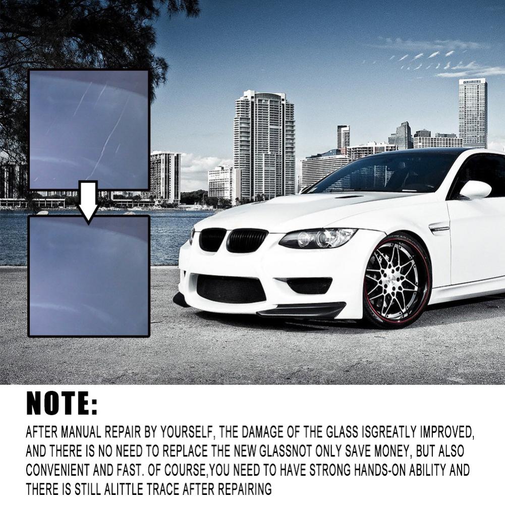 Kit Riparazione Parabrezza Auto - Colla Per Crepe Vetro - Liquido Riparatore 30ml - Foto 7