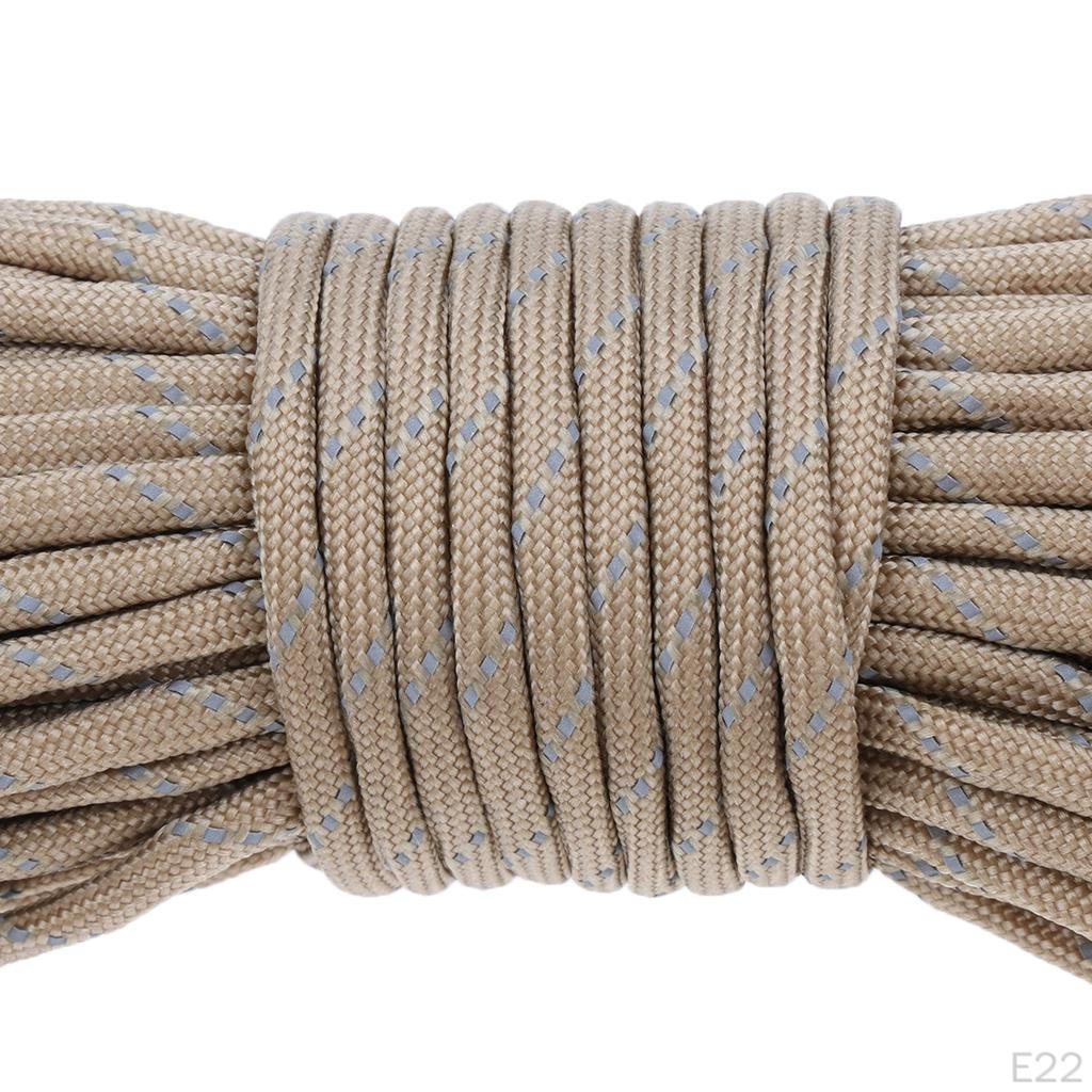 34 Yard Reflective Nylon Cord Tent Guyline Rope for Camping Canopy Awning Outdoor Packaging