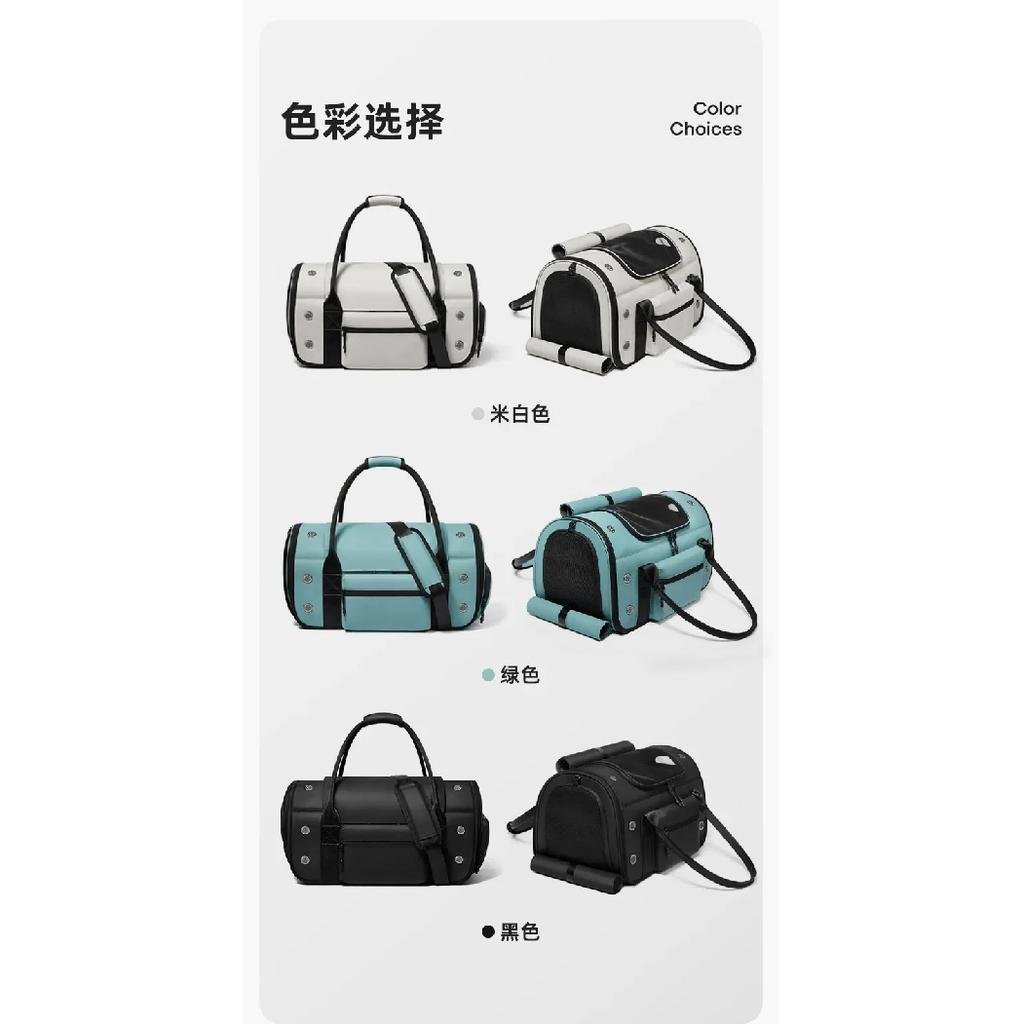 New Large Capacity Outdoor Cat Bag Breathable Portable Foldable Handbag Crossbody Pet Carrier for Cats