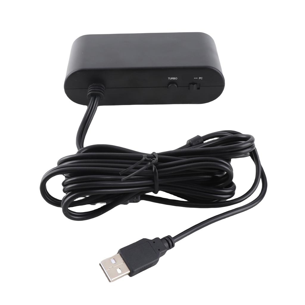 GC Controller Adapter 4 Ports 3 in 1 Game Controller Adapter with Turobo Function for Switch for PC