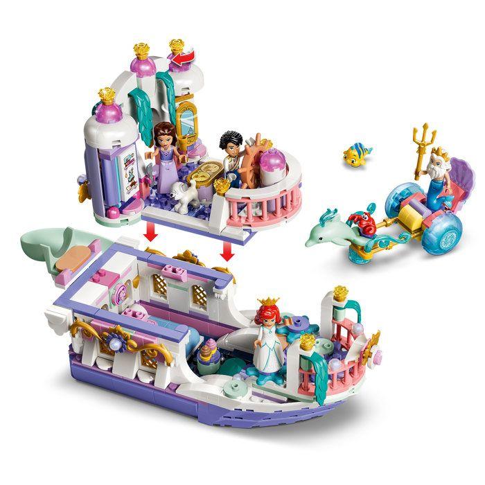 LEGO Disney Princess 43299 Le Bateau du Mariage Royal d’Ariel - Jouet dès 6 ans - Déco