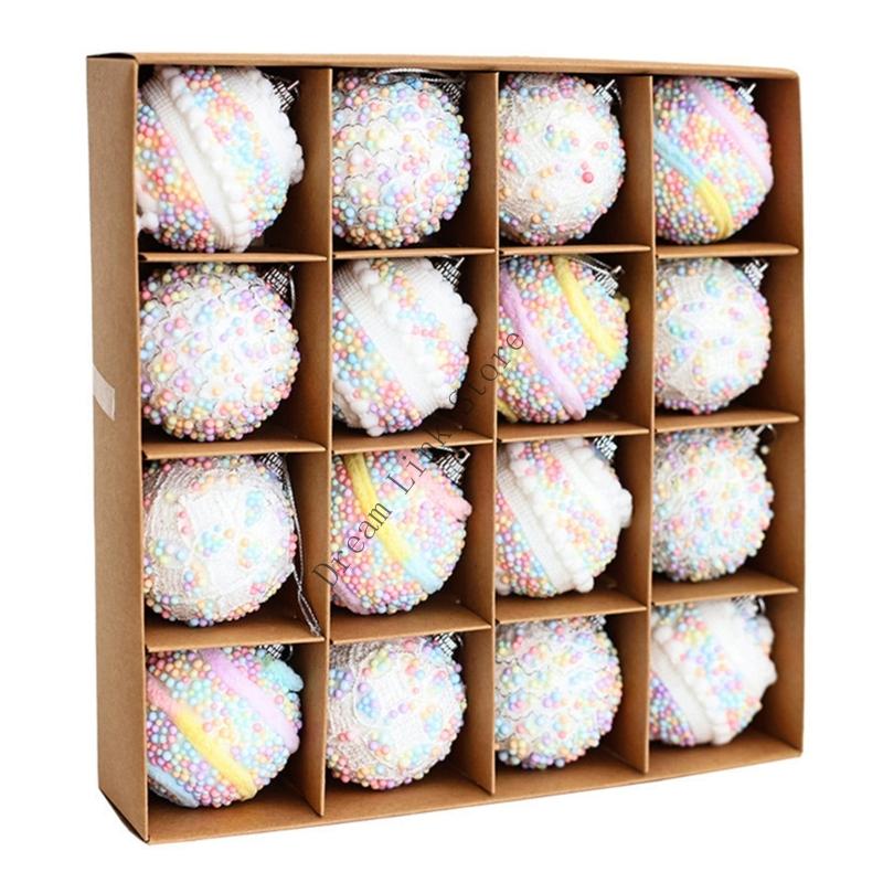 

Q1FD Christmas Tree Decorations 6cm/8cm Foam Ball Multicolored Dots Festival Ornaments Indoor Outdoor Holiday Displays Sphere