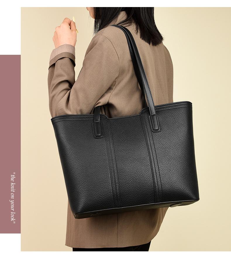 Women's Cross-Border Tote: 2026 Fashionable Large-Capacity Work Handbag