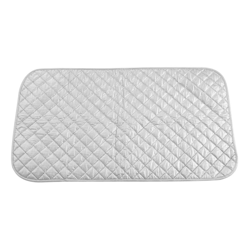 1Pc Portable Foldable Cotton Ironing Mat Silver Laundry Pad Home Use  (48 * 85cm)