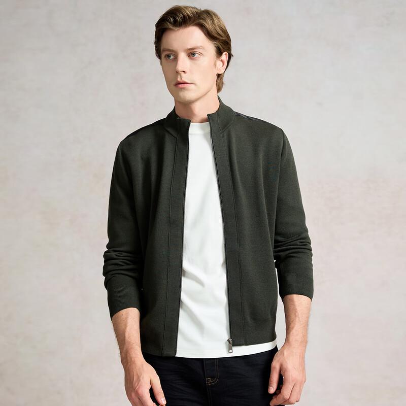 

Мужской кардиган из шерсти 16-го калибра на молнии Lawes 2XL (185)