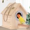 Bird Nesting House For Cage Parakeet Nest Box Bedding Parrot Breeding  Box  Wooden Bird House Pet Bird Nest