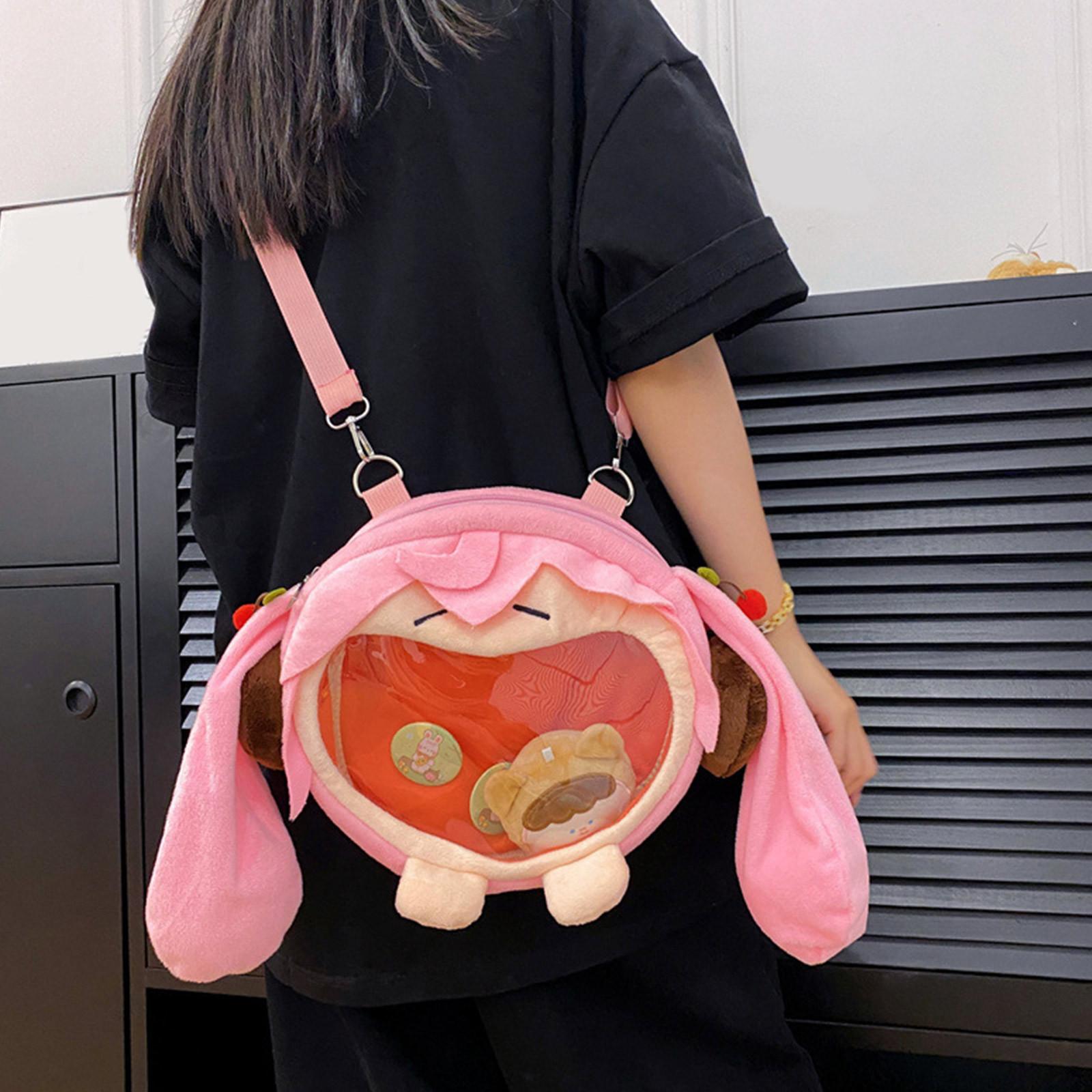 

Сумка-боль Милая Мягкая Кукла Улыбка Фуфу Периферийная Мягкая Игрушка Рюкзак AVE One Size розовый