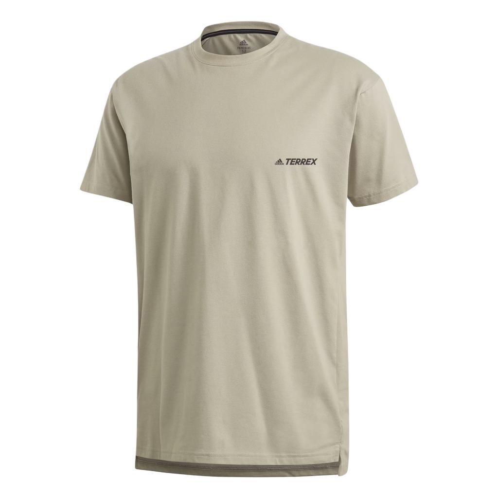 Adidas Round Neck Casual Pullover Short Sleeve T-Shirt Men Tops Feather-Gray FJ5038