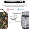 Dschungeltiger und tropische Blumen isolierte Lunchtasche für Kinder Schulkühler Thermische Lebensmittelbox Tragbare Lunchboxen Behälter