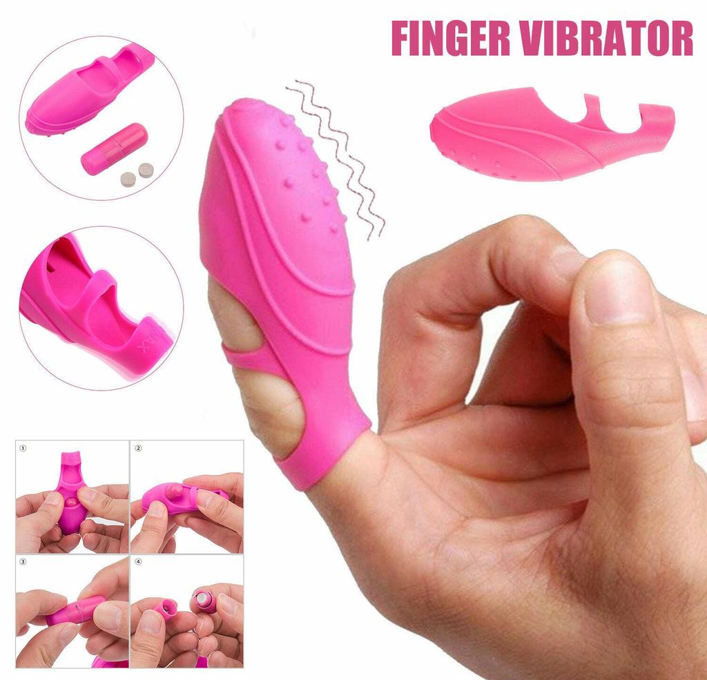 Clit Vibrator Vibrating Finger Sleeves Clitoral Massager Sex Toys for Women