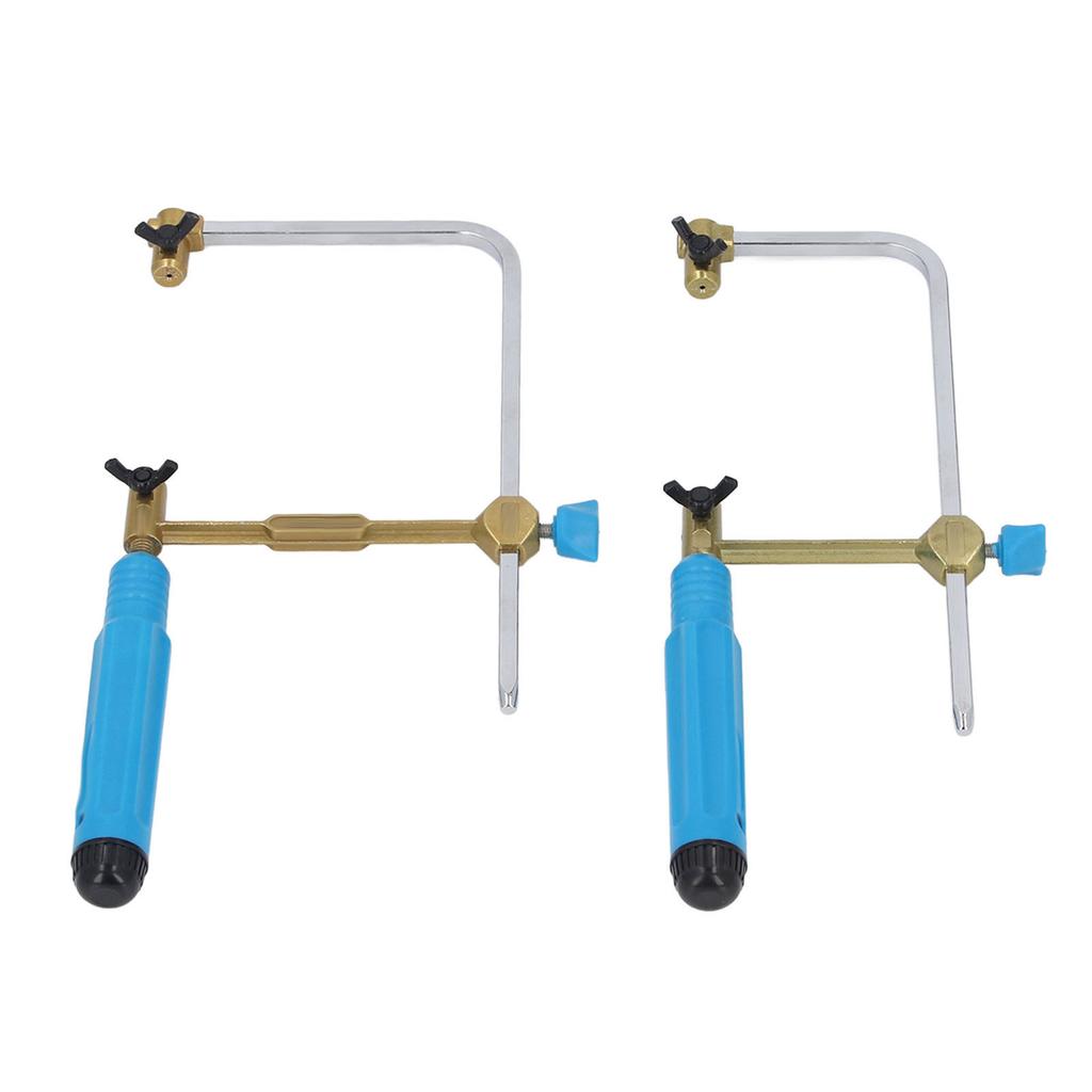 Laubsäge 70mm + 100mm Multifunktionale Holzbearbeitung Basteln Drahtsäge mit 8 Sägeblättern für den Bau