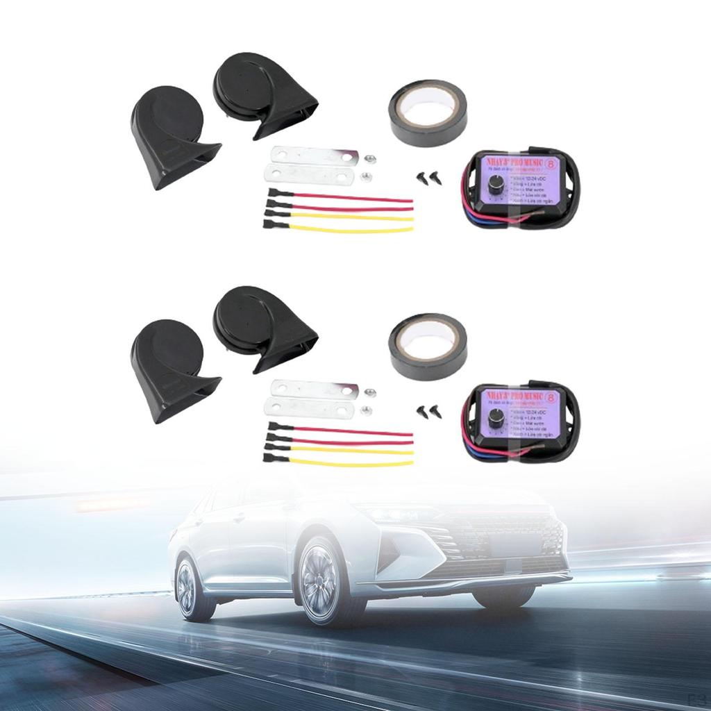 Car Air Horn Controller Set Speaker Sound Control Unit Vehicles Accessories Box for