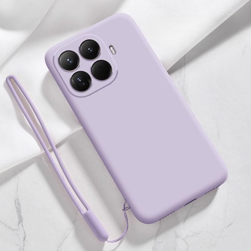 Children Clothing Yulin-001 Liquid Silicone Phone Case For Xiaomi 15T Pro 15 T Matte Shell For Xiaom Mi 15Tpro Shockproof Bumper Strap Armor Back Cover
