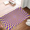3D Vortex Illusion Doormat Anti-Slip Bathroom Kitchen Mat Bedroom Balcony Door Floor Entrance Carpet Rug