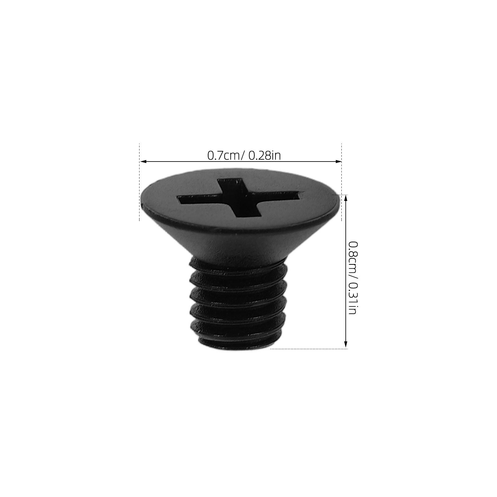

100Pcs Plastic Screws Nylon Cross Recessed Flat Head Fasteners Versatile Hardware Kit Screws Nuts Washers Nylon Screw чорний