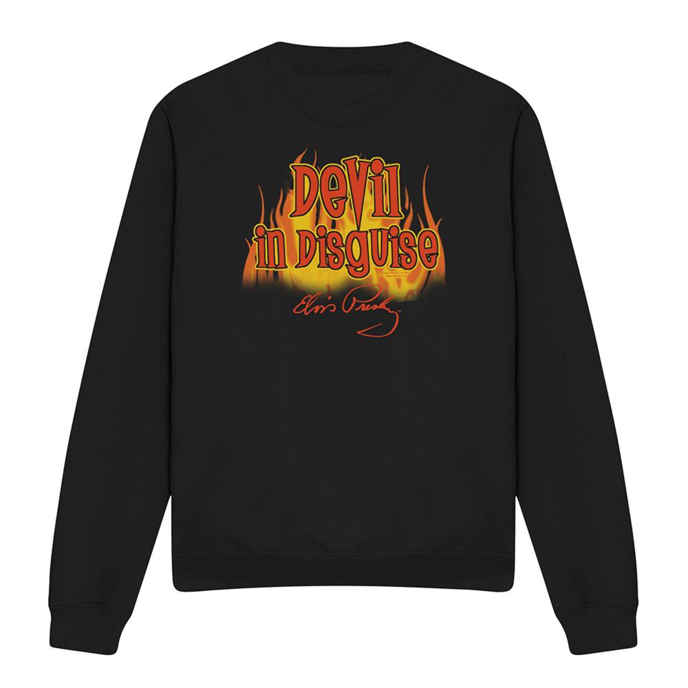 Elvis Presley Unisex Adult Devil In Disguise Sweatshirt
