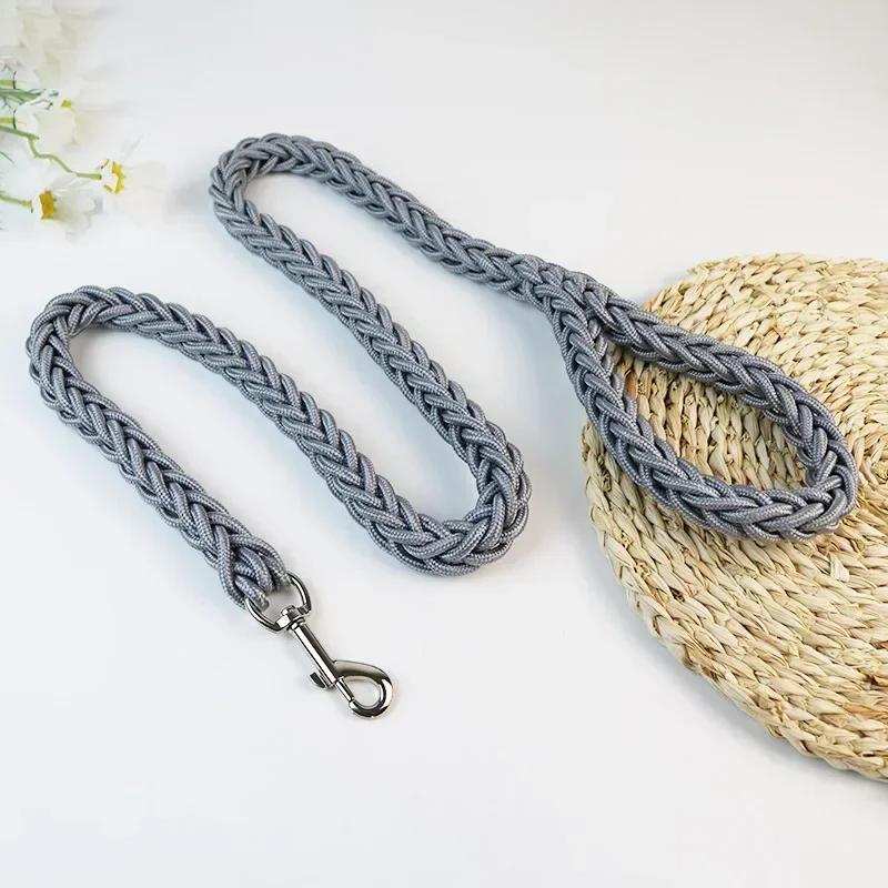 Nylon Dog Harness Leash For Medium Large Dogs Leads Pet Training Running Walking Safety Mountain Climb Dog Leashes Ropes Supply