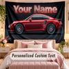 Autorennen (22) Themen-Wandteppich, individuell mit Namen und Text, personalisierter Hänge-Wandteppich für Schlafzimmer, Wohnzimmer-Dekoration