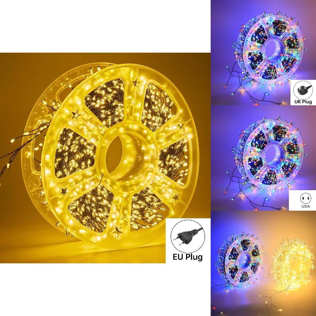 Copper Wire String Lights With Remote Control For Outdoor Garden Decor