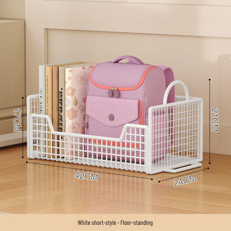Mobile Under-Desk Bookshelf with Wheels for Students
