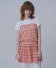 WAARFORWOMAN Whd-02 Check Shirred Dress_Red