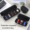 Uhrenbox Organizer Uhren Reiseetui Tragbare Aufbewahrung Uhren Präsentationsständer für Armbanduhren und Smartwatches Herren Damen Geschenk