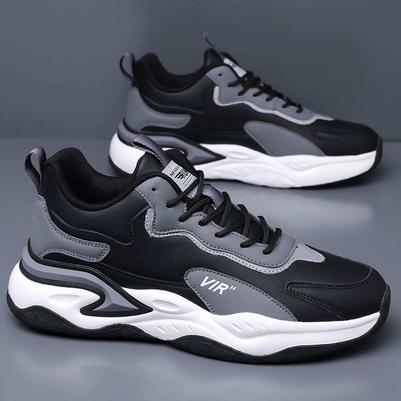 Pánská sportovní obuv 2025 nová dvouvrstvá síťovaná prodyšná ležérní sportovní obuv s měkkou podrážkou, protiskluzová lehká běžecká pánská obuv