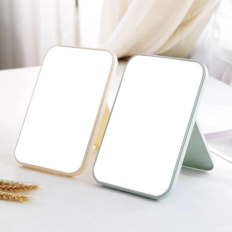 HD Single-Sided Folding Makeup Mirror - Portable Square Vanity Mirror