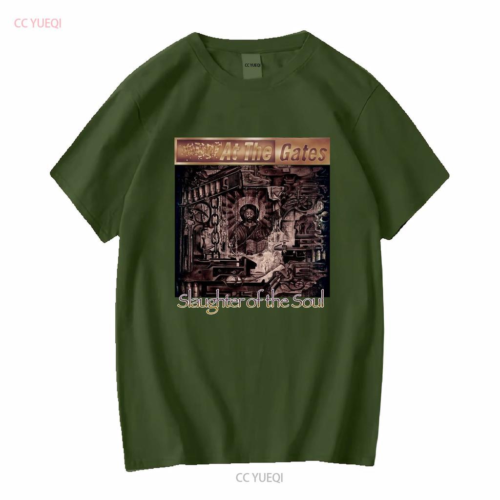 At the Gates Slaughter of Soul Rare Death Metal Band T Shirt L vintage Washed Stylish fashion designer clothes Breathable