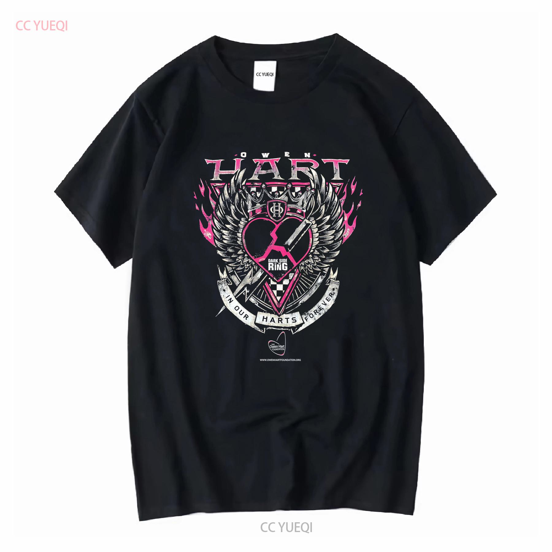 

Owen Hart In Our Harts Forever Dark Side of the Ring PWT shirt long or short sleeves vintage Washed Slightly Casual streetwear 4XL