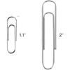 Paper Clips Assorted Sizes, Large PaperClips, Small PaperClips, Paper Clip, Paperclips, Pack of 3 Boxes of 100 Clips Each (300 Clips Total)