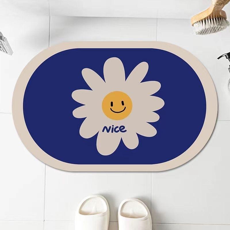 Bathroom Kitchen Carpet Hallway Doormat Anti-Slip Carpet Absorb Water Kitchen Bath Mat Floor Mat Non-Slip Entryway Mat for Living Room Home Decor