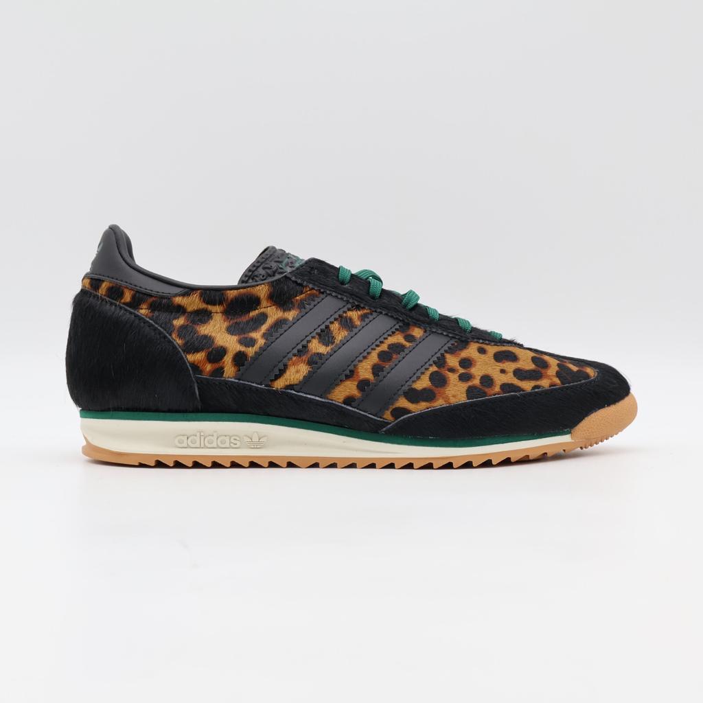 JI0187 Adidas Originals SL72 OG Core Black Off White Collegiate Green (Women's)