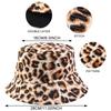 Bucket Style Basin Hat Leopard Patterned Fisherman Hat Beach Sun Protect Hat  Outdoor Travel