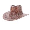 Crack Prop Rider Sun Hat Hat Hat Stage Outdoor Travel Sun Hat Beach Cowboy Shoot Western