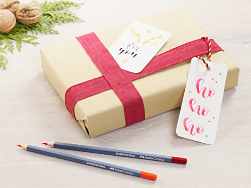 Faber-Castell Goldfaber Aqua Watercolor Pencil Set, 24 Colors in a Tin, 114624