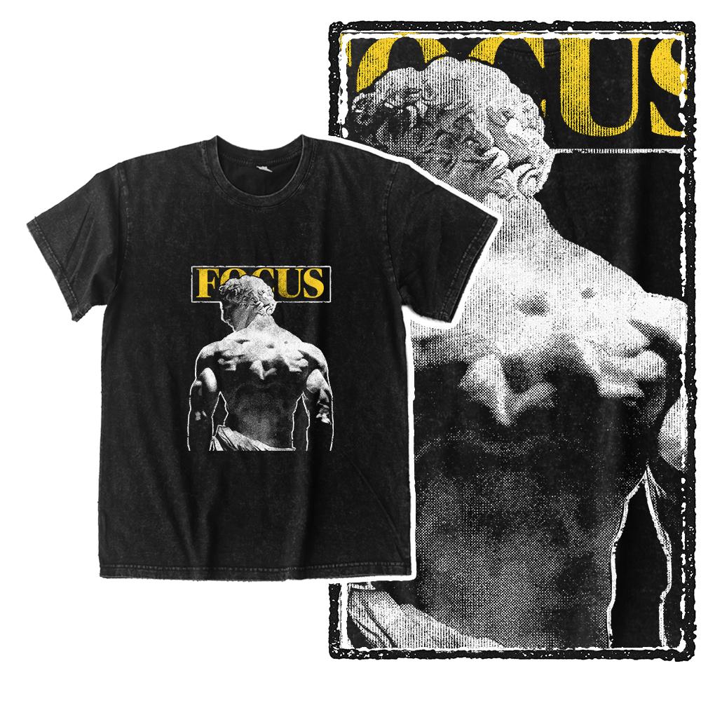 Michelangelo David Graphic T Shirt Men Vintage Washed Tee 100% Cotton Classical Art Streetwear Shirt