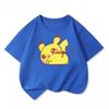 Potdemiel Summer New Pikachu Print Childrens Cotton TShirt Boys and Girls Comfortable and Breathable Childrens TShirt