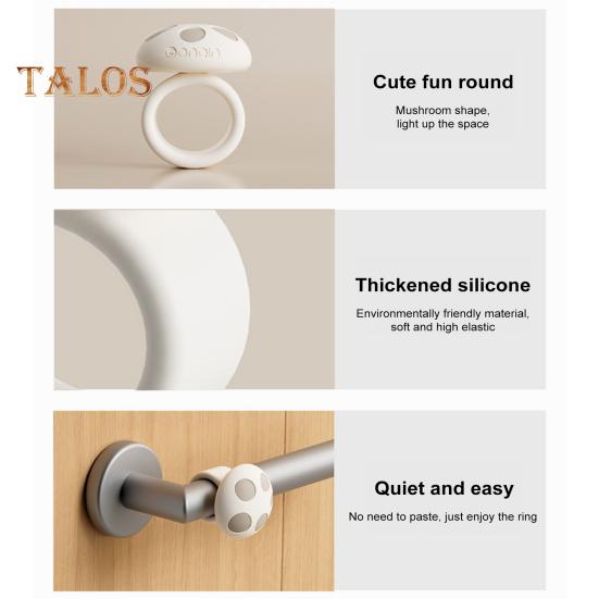 1/3 buc ciupercă ușă mâner bara de protecție inel silicon ușă opritor perete protector ușă buton mâner anti-coliziune inel ușă manetă tampon bara de protecție