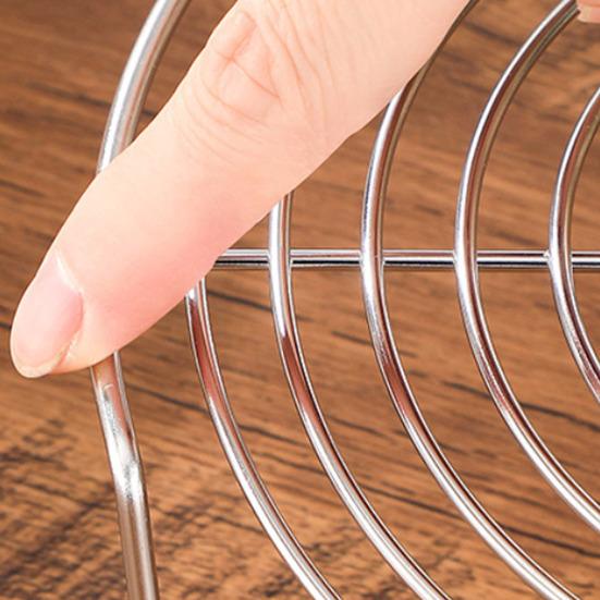 Stainless Steel Round Steamer Rack Dishwasher Safe Multifunction Baking Steaming Roasting Cooking Rack Kitchen Gadget
