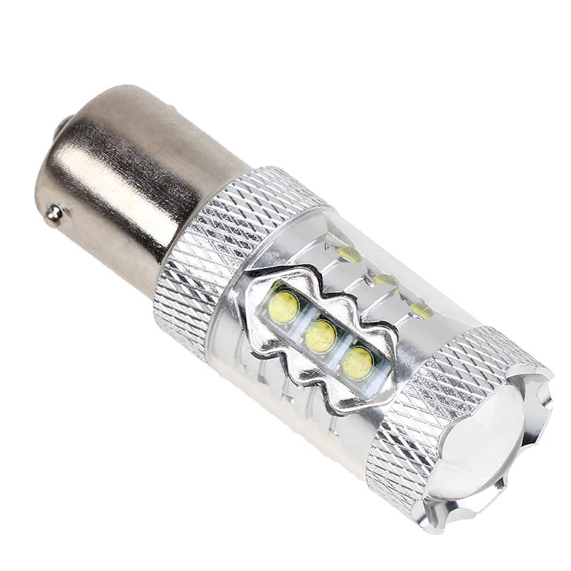 DC 12-24V LED Light Car Lights Super Bright 80W LED SMD 1156 BA15S Backup Light Bulb Car Styling