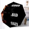The Good, the Bad and the Ugly, automatic folding umbrella, portable and foldable design, 8 ribs, a Christmas or birthday gift.
