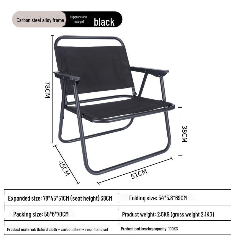 "Kermit Portable Ultralight Folding Camping Chair for Outdoor Beach and Picnic"