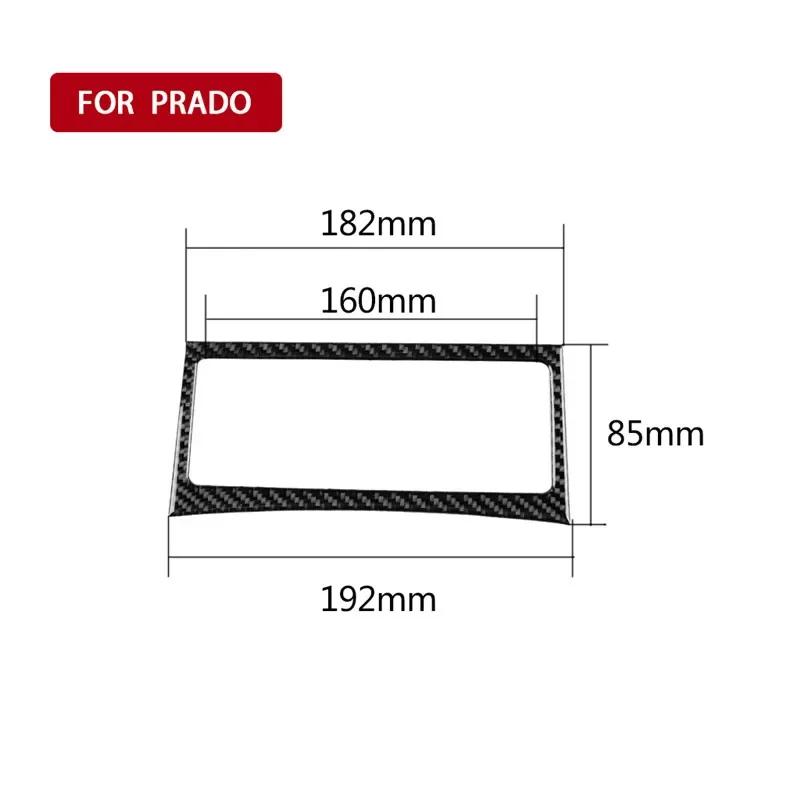 

Подходит для Toyota Land Cruiser 150 Prado 2010-2017 Автомобильные аксессуары из углеродного волокна многофункциональная рамка кнопки декоративная наклейка на автомобиль чёрный