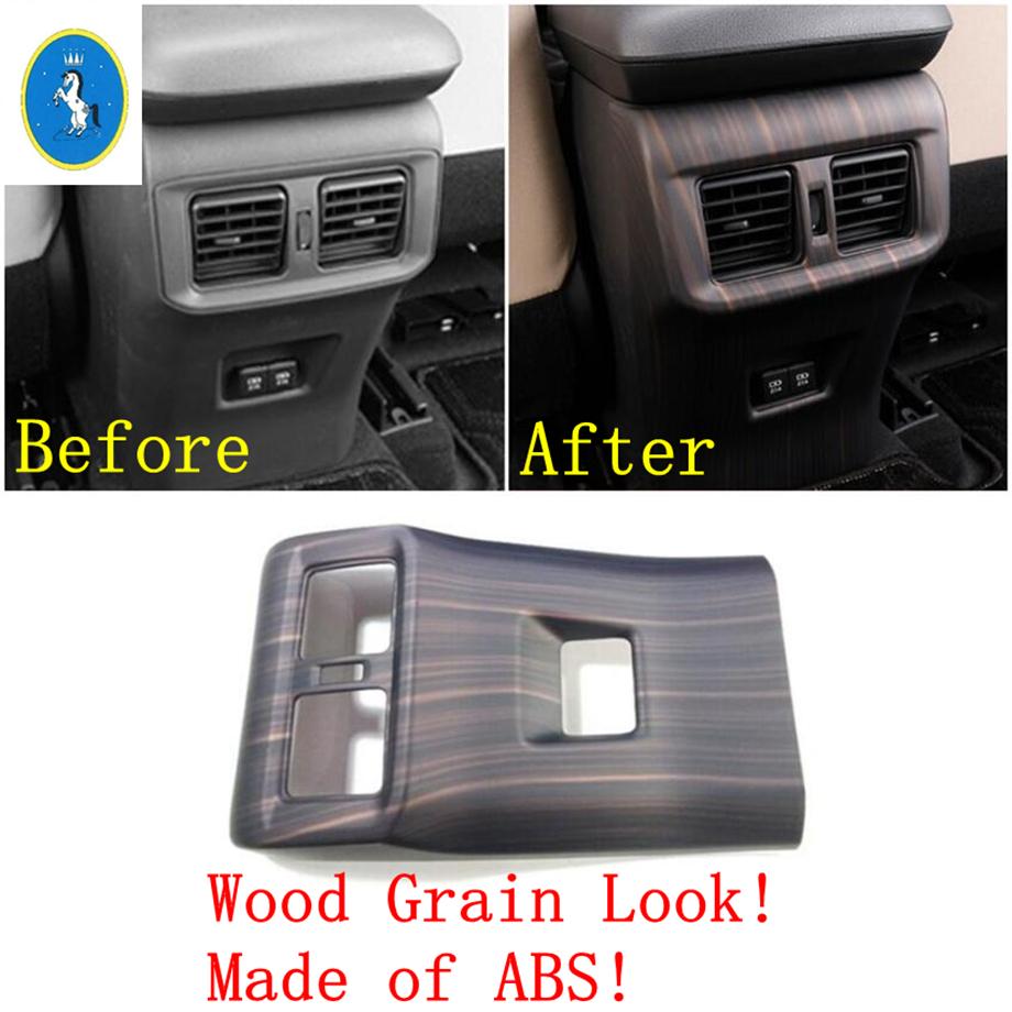 Auto Rear Armrest Box Anti Kick Air AC Vent Outlet Protect Panel Accessories Cover Trim For TOYOTA RAV4 RAV 4 XA50 - 2024