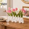 3D-gedruckte MAMA-Buchstaben-Vase, Kreativer Blumenhalter zum Muttertag mit mehreren Einstecklöchern, Minimalistische weiße Schreibtischdekoration für Schlafzimmer Esstisch